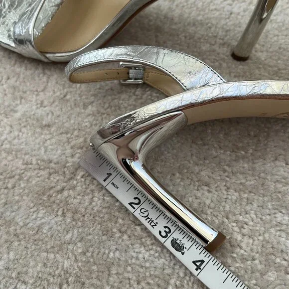 Michael Kors Silver Slingback Heels - Picture 8 of 8